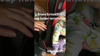 Graco Extend2Fit cup holders How to install [upl. by Aneekahs]