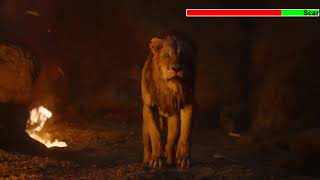 The Lion King 2019 Final Battle with healthbars [upl. by Elyssa]