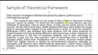 Theoretical Framework Explained in Filipino [upl. by Niowtna]