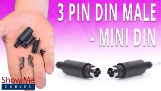 How To Install The 3 Pin Mini DIN Male Solder Connector [upl. by Stefano]