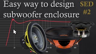 How to design custom subwoofer enclosure with ported box calculator [upl. by Goltz63]