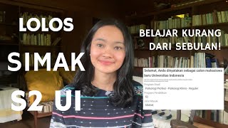 TIPS LOLOS S2 di UI Strategi Belajar SIMAK Online [upl. by Glenine727]