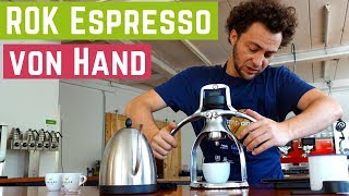 ROK Espresso Maker  Espresso von Hand  Test [upl. by Akener]