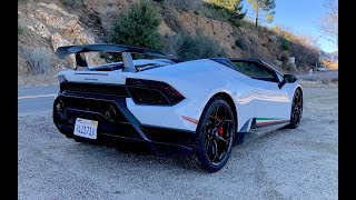 Lamborghini Huracan Performante Spyder  Just the Noise [upl. by Keare]