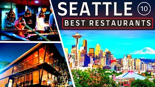 The TOP 10 BEST RESTAURANTS in SEATTLE Washington in 2025 [upl. by Anileuqcaj]