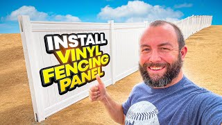 HOW TO easily install vinyl fencing  Tips amp Tricks to make it easier [upl. by Bernard]