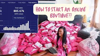 HOW TO START AN ONLINE BOUTIQUE 2022 EASIEST WAY TO START AN ONLINE BUSINESS IN 2022 [upl. by Fraya670]