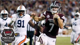 Mississippi State takes down No 8 Auburn  CFB Highlights [upl. by Avik]