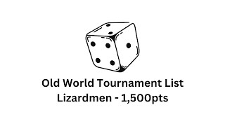 Warhammer The Old World 1500pt Tournament Lizardmen List [upl. by Gypsy]