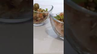 verrine de saumon fumé 😋⁉️ recette food viralvideo verrine saumon entrée salade recipe fyp [upl. by Amairam424]