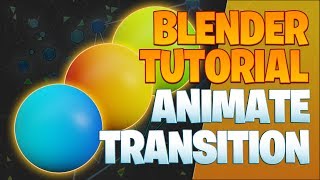 Animate color transition  Blender Tutorial [upl. by Seugirdor]