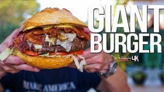 The Best Giant Burger  SAM THE COOKING GUY 4K [upl. by Htebirol]