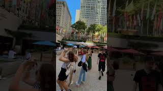 Strolling the city Rockfeller Center New York City rrockf travel newyorkcity newyorkview [upl. by Sarah716]