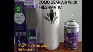 Como Usar Air Wick FreshMatic [upl. by Enyawad992]