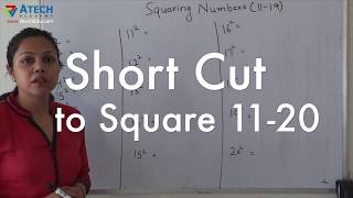 Square and Square Root Shortcut Tricks 11 to 20  Math Shortcut Tricks [upl. by O'Gowan]