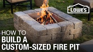 How To Build a CustomSized Fire Pit [upl. by Aivital]