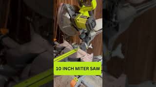 RYOBI 10inch Sliding Compound Miter Saw review diy ryobi [upl. by Aicram]