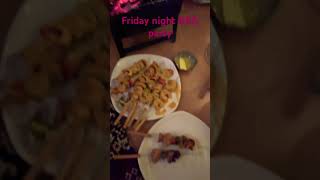 Friday Night Barbeque At Homefriday night barbeque chicken prawns yummy food party 😋😋😋 [upl. by Haridan]