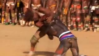 Traditional fight of the Xingu hucahuka [upl. by Ulland]