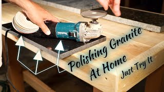 How to Polish Granite At Home Easy and Fast Tutorial [upl. by Em]