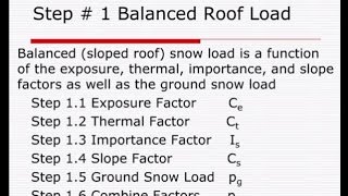 ASCE 7 10 Snow Load Provisions [upl. by Alimak]