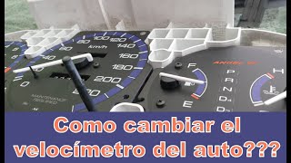 Como cambiar el Velocímetro del auto  Speedometer change [upl. by Gavin42]