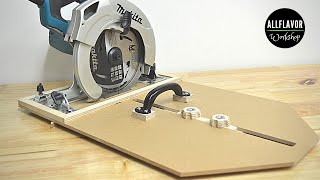 Make a Circular Saw Rip Fence Guide  DIY Circular Saw Guide [upl. by Dis]