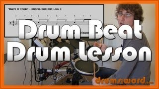 ★ Knights Of Cydonia Muse ★ Drum Lesson  How To Play Drum Beat Dominic Howard [upl. by Attesoj796]