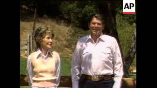 Nancy Reagan Prompts President Reagan [upl. by Lexis]