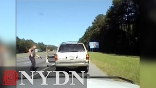 Dashcam captures Georgia cop shooting wanted crook [upl. by Leone]