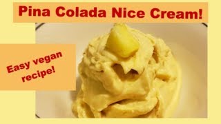 DIY Pina Colada Nice Cream Make at home in minutes [upl. by Ayr664]