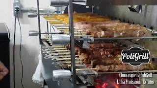 Churrasqueira Espetinho Giratorio PoliGrill® Linha Eventos [upl. by Jacques]