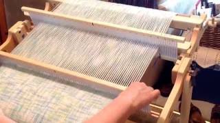 Double Width Weaving on 25quot Schacht Flip [upl. by Oeak824]