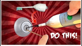 Picking Deadbolts amp Padlocks Using a TOOTHBRUSH [upl. by Haziza792]