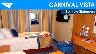 CARNIVAL VISTA Porthole Stateroom Tour 2217 [upl. by Selway179]