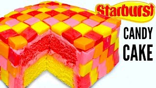 STARBURST CAKE  How To Make Starbursts Candy Dessert Cake [upl. by Merlina314]