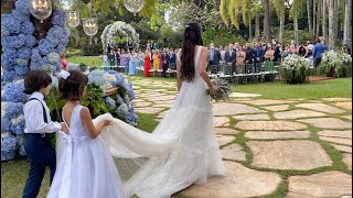 Linda Entrada da Noiva  La Vie en Rose  Casamento na Casa da Noiva [upl. by Ardene]