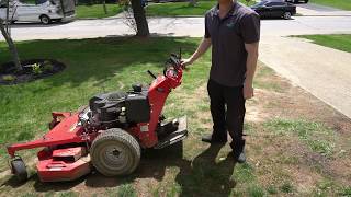 How to use the Proslide XT lawn mower sulky [upl. by Larimer]