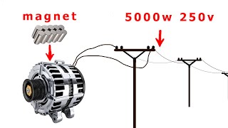 how to make a car generator with 250v 5000w capacity [upl. by Walcoff442]