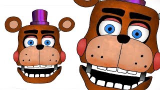 How to Draw Rockstar Freddy  Head  FNaF 6 Freddy Fazbears Pizzeria Simulator [upl. by Hpesojnhoj351]