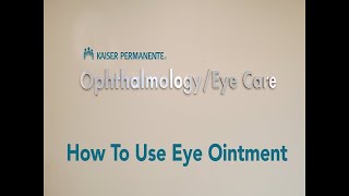 How To Use Eye Ointment [upl. by Cecily]