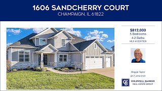 1606 Sandcherry Court Champaign Illinois Homes for Sale  wwwcoldwellhomescom [upl. by Dnomaj]