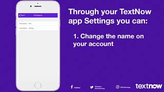 Change your TextNow Account Info  iOS [upl. by Akimrehs]