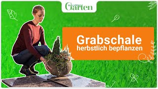 Grabschale bepflanzen So gelingt der Grabschmuck [upl. by Grochow]