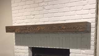 How to Install Fireplace Mantel with Hidden Bracket [upl. by Clarence]