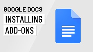 Google Docs Installing Addons [upl. by Ikceb]