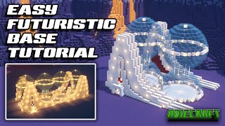 EASY Futuristic Minecraft Base TUTORIAL  Modular Easy Futuristic Base  Expandable  WORLD DOWNLOAD [upl. by Faludi]