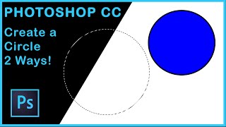 Photoshop Tutorial  How to create a circle in Photoshop [upl. by Berkley]