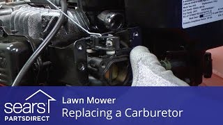 How to Replace the Carburetor on a Lawn Mower [upl. by Kristos]