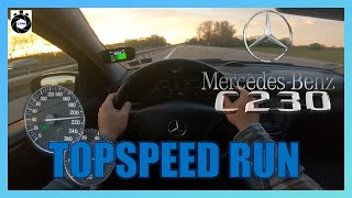 2005 MercedesBenz C230 W203 204HP  TOP SPEED DRIVE  German Autobahn  CarPerformance Media [upl. by Lenox]